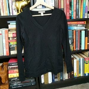 Banana Republic Silk Cotton V-Neck Sweater